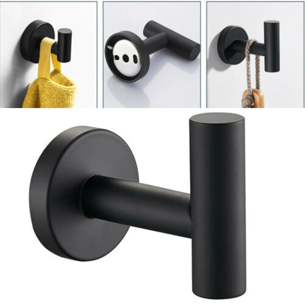Matte Black Towel Hook Robe Hanger Holder Stainless Steel Wall Mounted On The Wall Rustproof Decoration Bathroom Accessories
Matte Black Towel Hook Robe Hanger Holder Stainless Steel Wall Mounted On The Wall Rustproof Decoration Bathroom Accessories
