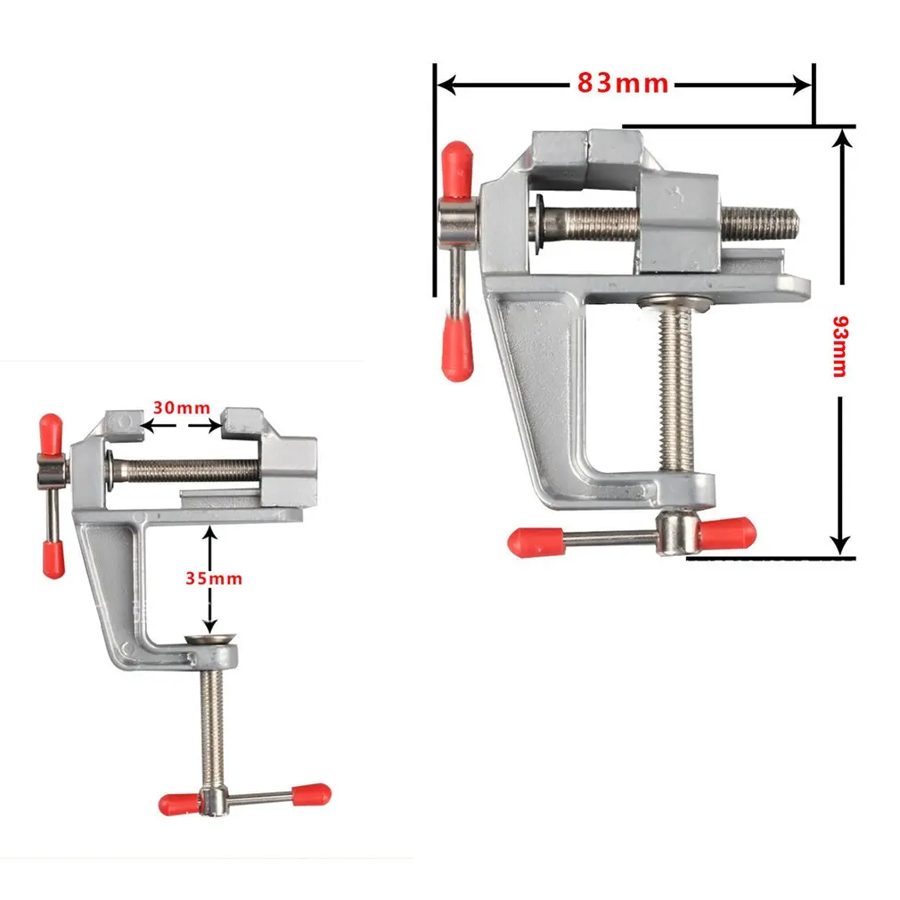 Mini Bench Vise Table Screw Vise Aluminium Alloy 30mm Table Bench Clamp Vise for DIY Craft Mold Fixed Repair Tool
Mini Bench Vise Table Screw Vise Aluminium Alloy 30mm Table Bench Clamp Vise for DIY Craft Mold Fixed Repair Tool