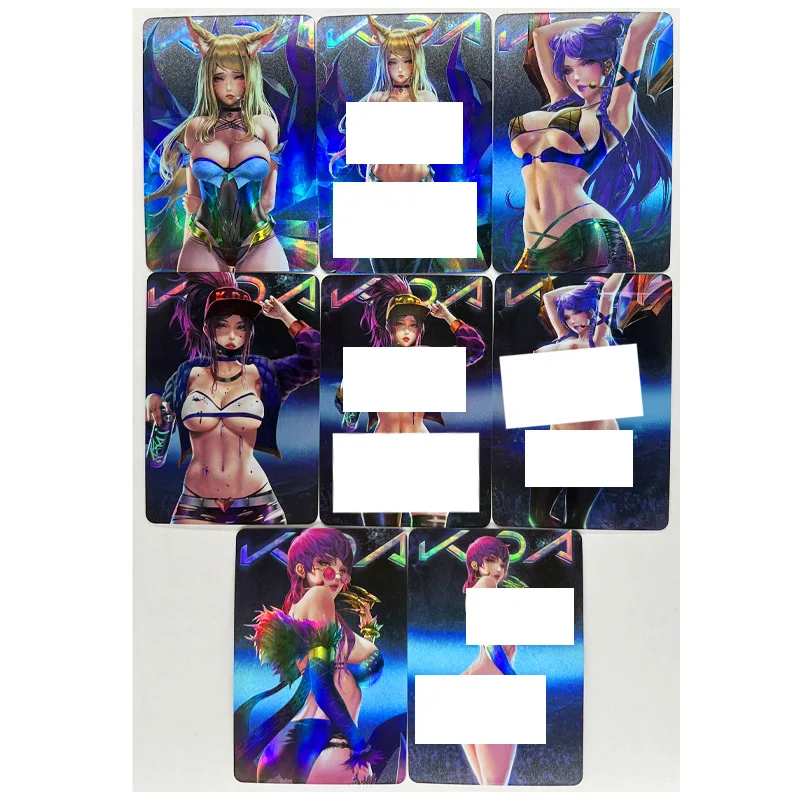 9pcs/set KDA Ahri Akali Evelynn Nude ACG Toys Hobbies Hobby Collectibles Game Collection Anime Cards
9pcs/set KDA Ahri Akali Evelynn Nude ACG Toys Hobbies Hobby Collectibles Game Collection Anime Cards