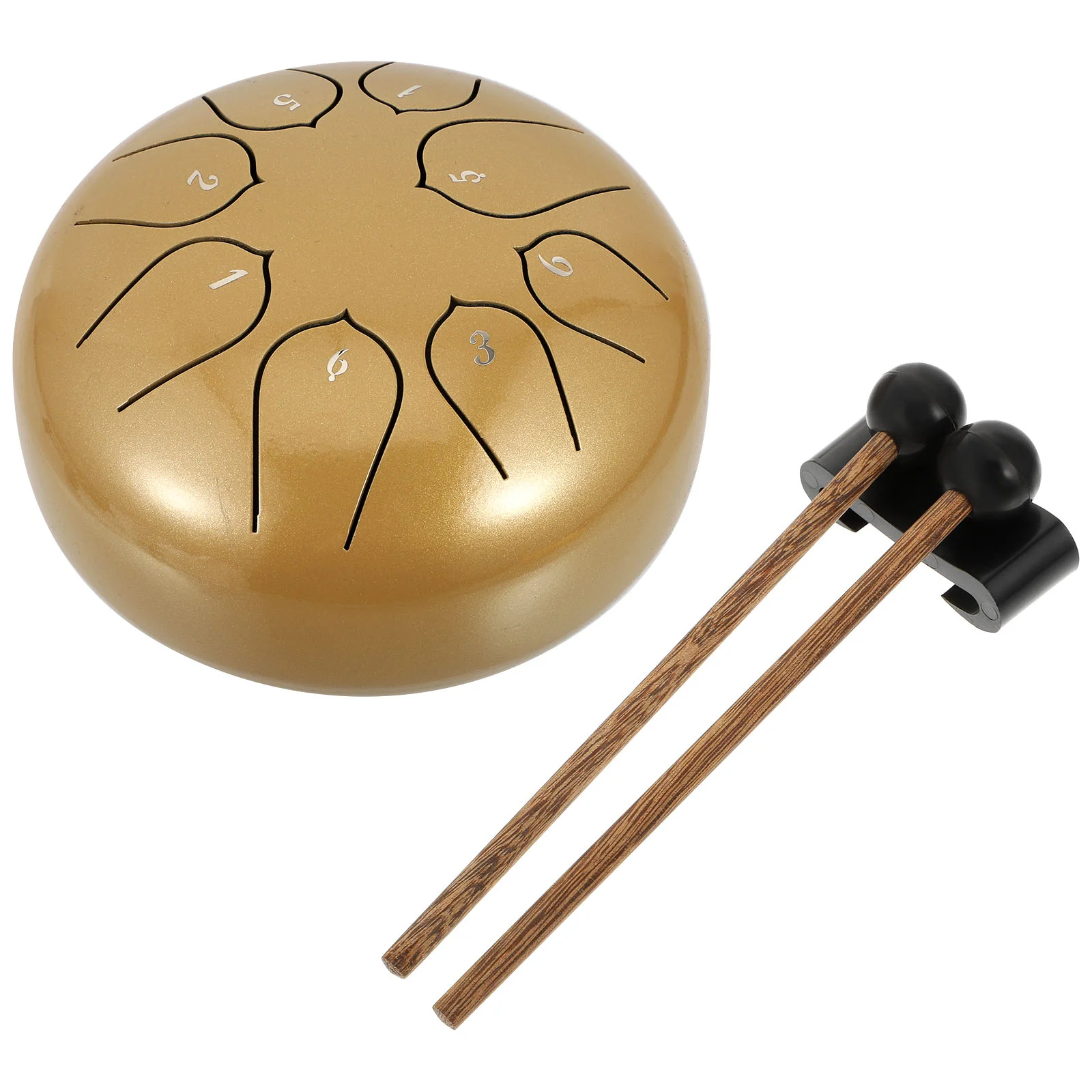 1 Set 8-tone 6-inch Handheld Drum Instrument Hollow Drum Percussion Instrument (Golden)
1 Set 8-tone 6-inch Handheld Drum Instrument Hollow Drum Percussion Instrument (Golden)