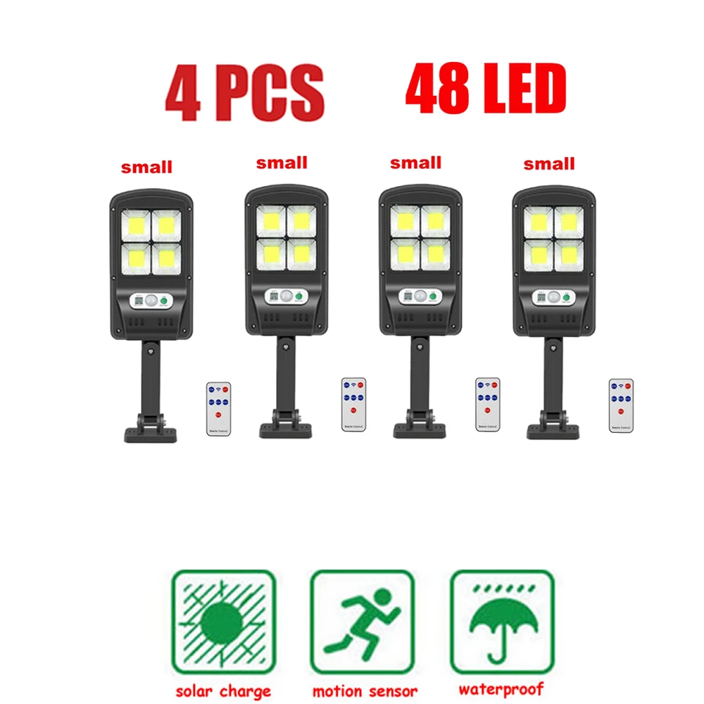 4pcs Solar Light Waterproof Lighting for Outdoor Garden Lighting remote 48-128 leds Four Modes Rotable Pole Solar L floodlight
4pcs Solar Light Waterproof Lighting for Outdoor Garden Lighting remote 48-128 leds Four Modes Rotable Pole Solar L floodlight