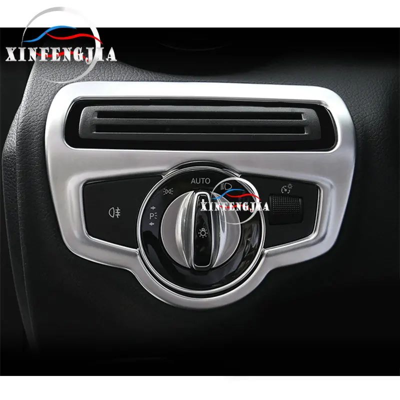 For Mercedes-Benz C GLC Class W205 X253 15-19 Chrome Inner Headlight Control Switch Cover Trim
For Mercedes-Benz C GLC Class W205 X253 15-19 Chrome Inner Headlight Control Switch Cover Trim