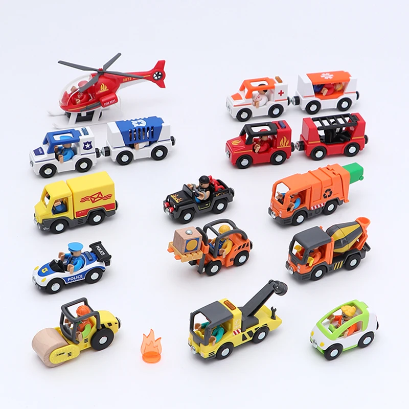 Magnetic Fire Truck Train Car Ambulance Police Car Fire Truck For Thomas Brio Wooden Train Track Educational Toys for Kids
Magnetic Fire Truck Train Car Ambulance Police Car Fire Truck For Thomas Brio Wooden Train Track Educational Toys for Kids