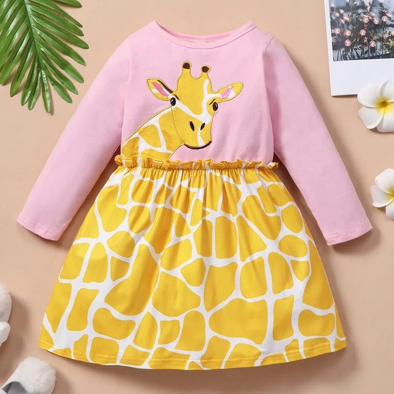 2021 Toddler Girls Giraffe Dress Autumn Kids Dresses For Girls Clothes Children Dress Casual Dresses
2021 Toddler Girls Giraffe Dress Autumn Kids Dresses For Girls Clothes Children Dress Casual Dresses