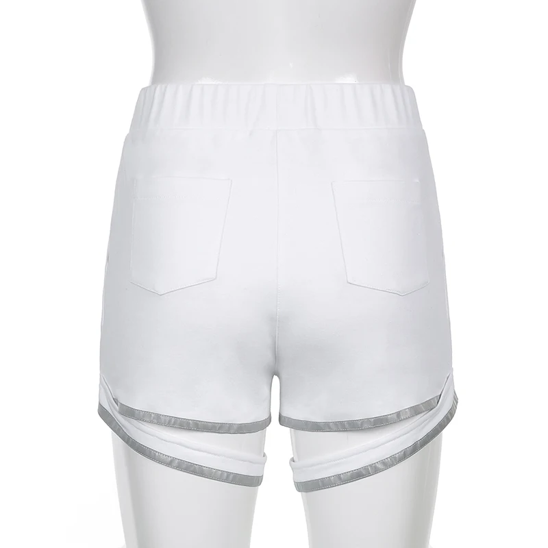 Weekeep Casual Hollow Out Reflective Short Pants Women Elastic High Waist Pockets Sweatpants Summer Korean Shorts 90s Streetwear
Weekeep Casual Hollow Out Reflective Short Pants Women Elastic High Waist Pockets Sweatpants Summer Korean Shorts 90s Streetwear