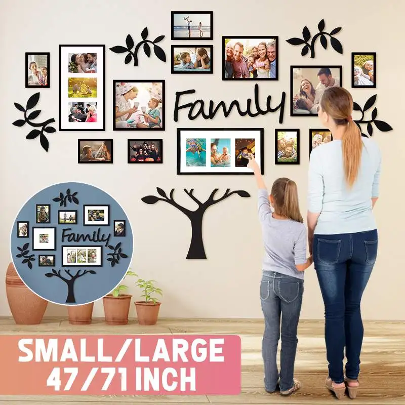 DIY Acrylic Wall Stickers Family Photo Frame Tree Wall Sticker Home Decor Living Bedroom Art Picture Frame Wall Decals Poster
DIY Acrylic Wall Stickers Family Photo Frame Tree Wall Sticker Home Decor Living Bedroom Art Picture Frame Wall Decals Poster