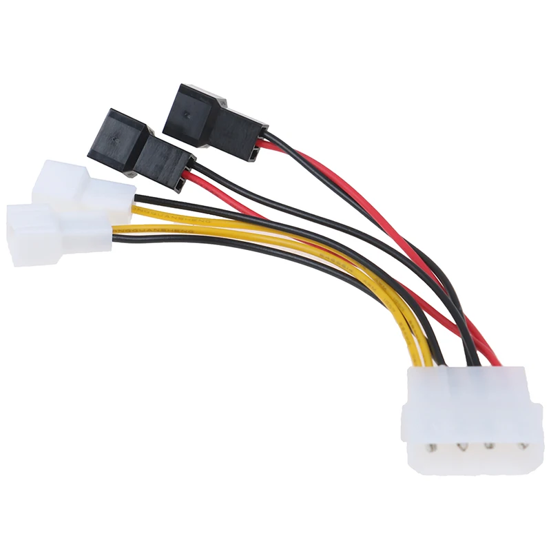1pcs 4-Pin Molex To 3-Pin Fan Power Cable Adapter Connector 12v*2/ 5v*2 Computer Cooling Fan Cables For CPU PC Case Fan Cable
1pcs 4-Pin Molex To 3-Pin Fan Power Cable Adapter Connector 12v*2/ 5v*2 Computer Cooling Fan Cables For CPU PC Case Fan Cable