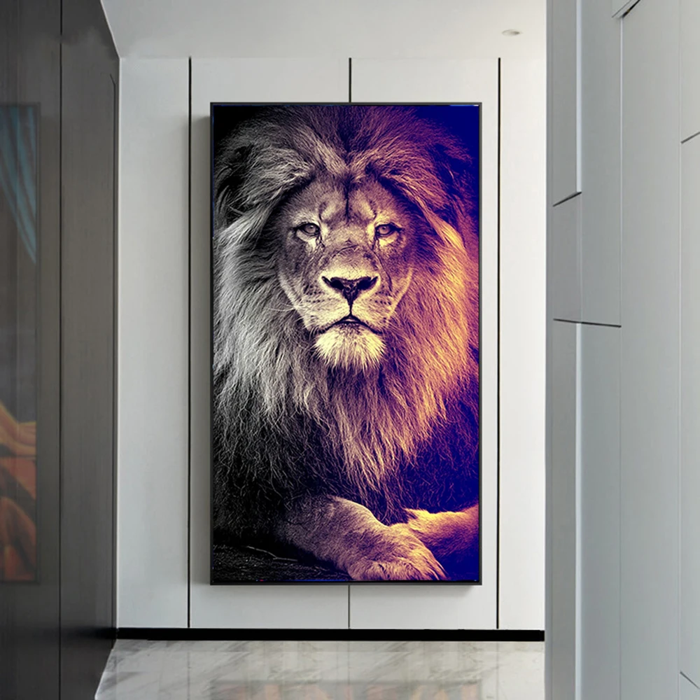 Wild Lion Posters Lions King Prints on Canvas Painting on Wall Decorative Picture for Scandinavian Room Home One Piece Decor
Wild Lion Posters Lions King Prints on Canvas Painting on Wall Decorative Picture for Scandinavian Room Home One Piece Decor