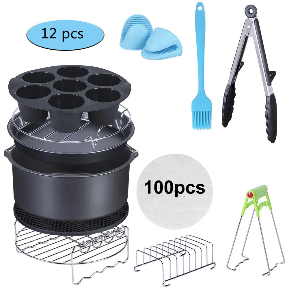 High Quality Air Fryer Accessories 7 Inch Fit all Air Fryer 3.2QT - 5.8QT for Gowise Phillips Cozyna
High Quality Air Fryer Accessories 7 Inch Fit all Air Fryer 3.2QT - 5.8QT for Gowise Phillips Cozyna