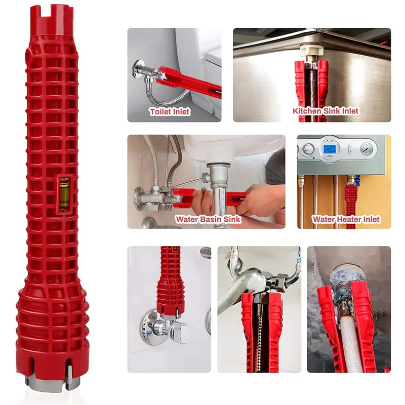 8 in 1 Faucet and Sink Installer Wrench Anti-Slip Handle Double Head Wrench Tool Plumbing Removal Extra-long design Wrench Tools
8 in 1 Faucet and Sink Installer Wrench Anti-Slip Handle Double Head Wrench Tool Plumbing Removal Extra-long design Wrench Tools