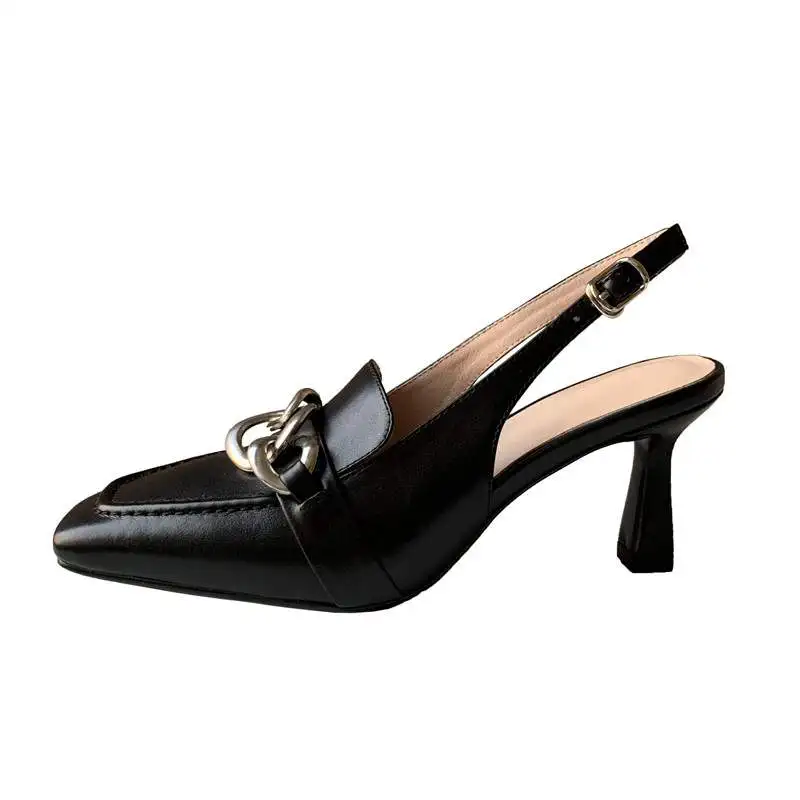 Krazing Pot genuine leather high heel summer shoes basic style back strap metal decoration modern office lady women sandals L20
Krazing Pot genuine leather high heel summer shoes basic style back strap metal decoration modern office lady women sandals L20