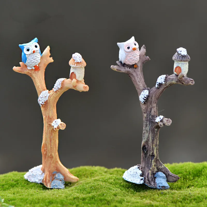 Simulation Branch Fairy Garden Miniatures Owl on Tree Miniature Figurines Micro Landscape Decoration DIY Accessories Resin Craft
Simulation Branch Fairy Garden Miniatures Owl on Tree Miniature Figurines Micro Landscape Decoration DIY Accessories Resin Craft