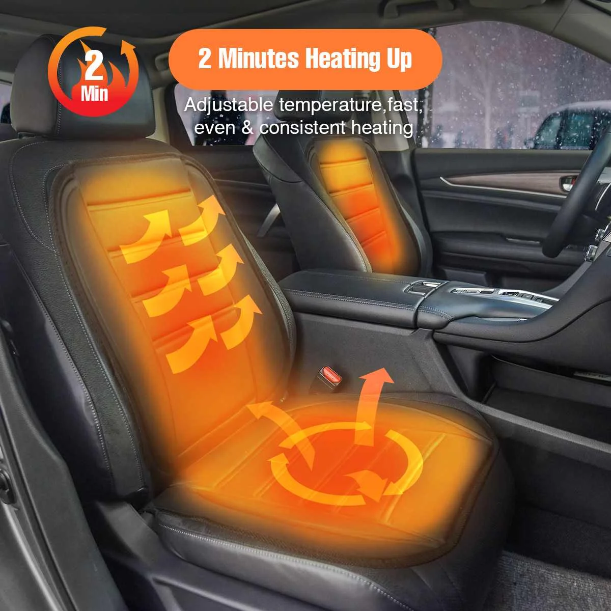 2pcs 12V Car Seat Heater Cover Electric Heated Car Heating Cushion Winter Seat Warmer Cover Universal
2pcs 12V Car Seat Heater Cover Electric Heated Car Heating Cushion Winter Seat Warmer Cover Universal