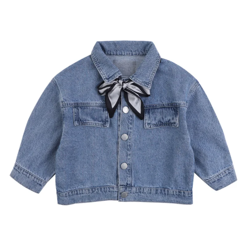 Kids Clothes Girls Denim Jackets Spring Autumn New Fashion Solid Bow Long Sleeve Coat for Baby Girl Cotton Children's Clothing
Kids Clothes Girls Denim Jackets Spring Autumn New Fashion Solid Bow Long Sleeve Coat for Baby Girl Cotton Children's Clothing