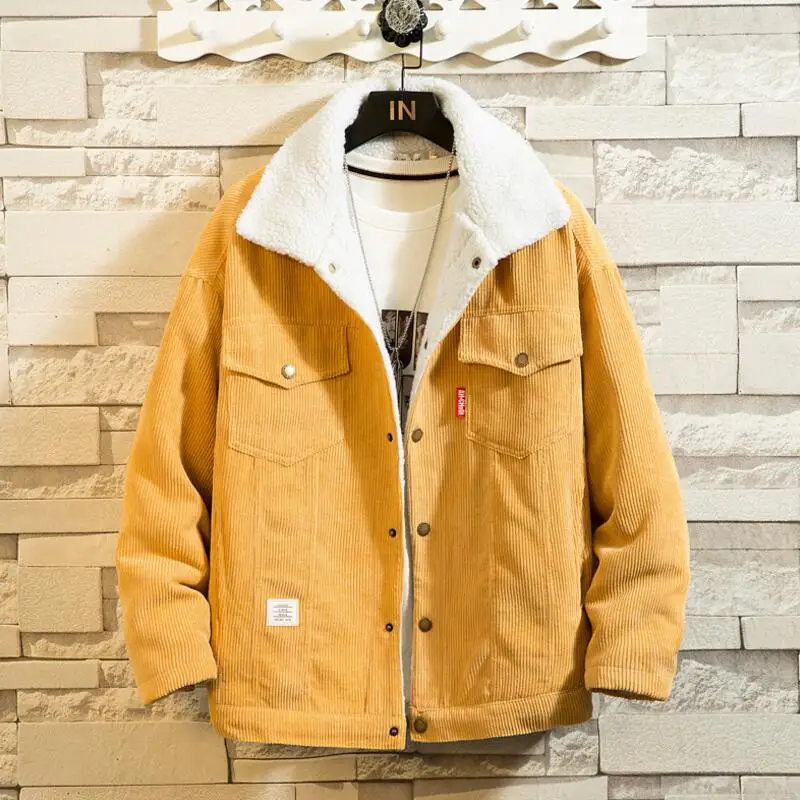 Men Corduroy Down Jackets Winter Coats Loose Casual Warm Parkas Good Quality Male Thicker Lamb wool Winter Jackets Size 5XL
Men Corduroy Down Jackets Winter Coats Loose Casual Warm Parkas Good Quality Male Thicker Lamb wool Winter Jackets Size 5XL