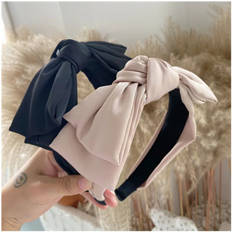 Double Layers Bow Knotted Hairband Wide Women Hair Accessories High End Making Silk Satin Bowknot Headbands Solid Hair Hoop
Double Layers Bow Knotted Hairband Wide Women Hair Accessories High End Making Silk Satin Bowknot Headbands Solid Hair Hoop