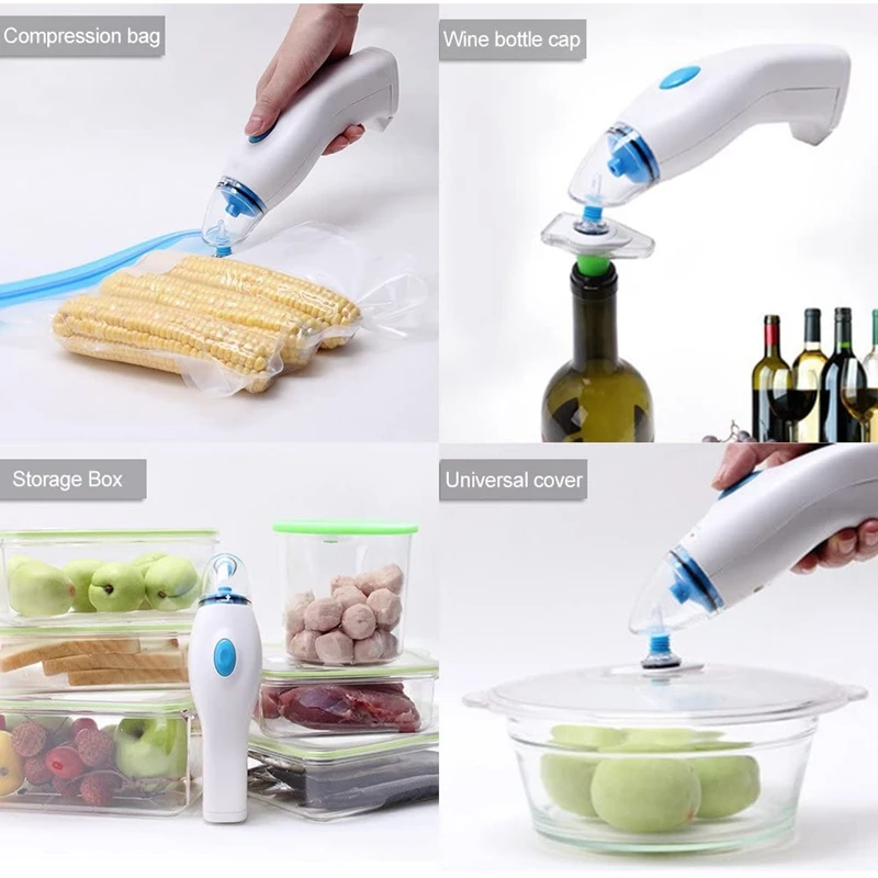 Portable Wireless Handheld Vacuum Sealer for Food Saver Storage Food Preservation Kitchen Homemaker EU plug
Portable Wireless Handheld Vacuum Sealer for Food Saver Storage Food Preservation Kitchen Homemaker EU plug