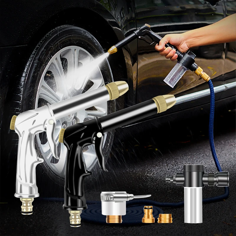 High-pressure Water Gun For Cleaning Car Wash Machine Garden Watering Hose Nozzle Sprinkler Portable Foam Water Gun Clean Tools
High-pressure Water Gun For Cleaning Car Wash Machine Garden Watering Hose Nozzle Sprinkler Portable Foam Water Gun Clean Tools