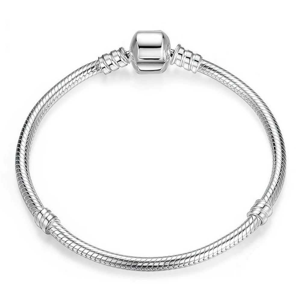 Solid 925 Sterling Silver Snake Charm Bracelet Fit Charm Beads DIY Jewelry for Women Fit Pandora S925 Silver Jewelry
Solid 925 Sterling Silver Snake Charm Bracelet Fit Charm Beads DIY Jewelry for Women Fit Pandora S925 Silver Jewelry