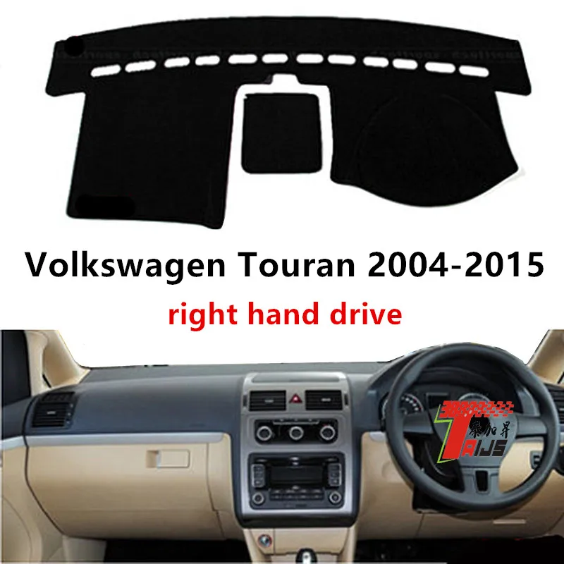 Taijs right hand drive car dashboard cover for V-olkswagen Touran 2004-2015 creative dacron pad | Автомобили и мотоциклы