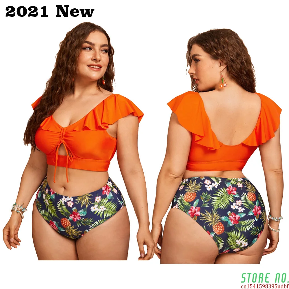 Plus Size Push Up Bikinis Set Women Swimsuit High Waist Swimwear Larges Big Plussize Bathing Swimming Beachwear Suits 2021 New
Plus Size Push Up Bikinis Set Women Swimsuit High Waist Swimwear Larges Big Plussize Bathing Swimming Beachwear Suits 2021 New