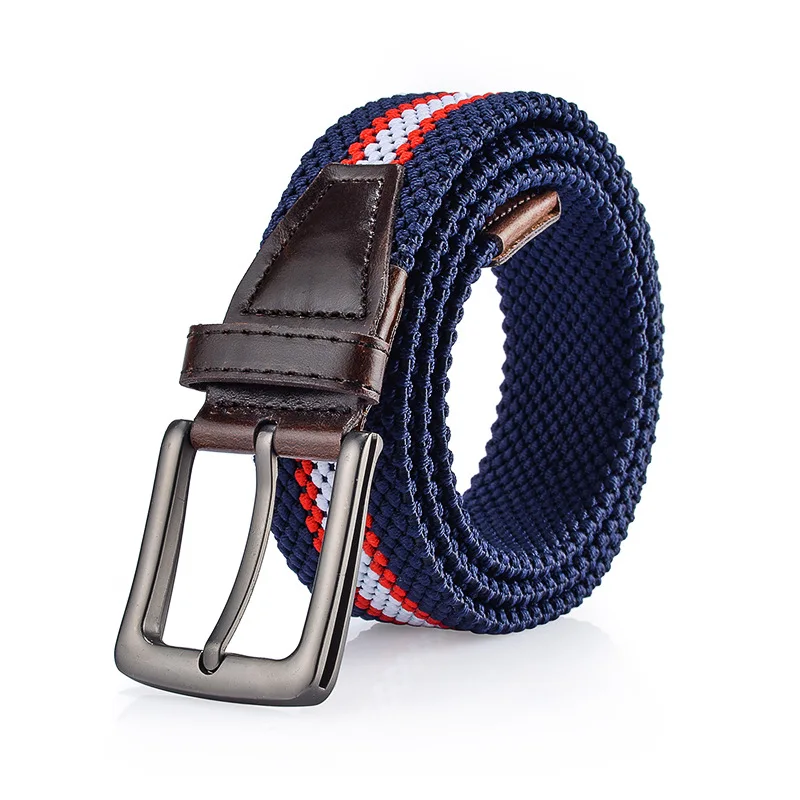 Belt men's youth canvas needle buckle woven belt women's elastic jeans trouser belt Han banchao
Belt men's youth canvas needle buckle woven belt women's elastic jeans trouser belt Han banchao