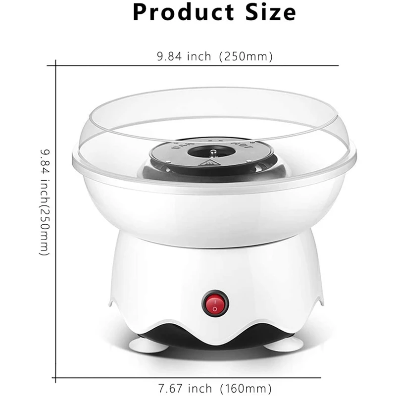 Cotton Candy Machine, Homemade Cotton Candy Maker for Birthday Family Party ,Mini Candy Floss Machine US Plug
Cotton Candy Machine, Homemade Cotton Candy Maker for Birthday Family Party ,Mini Candy Floss Machine US Plug