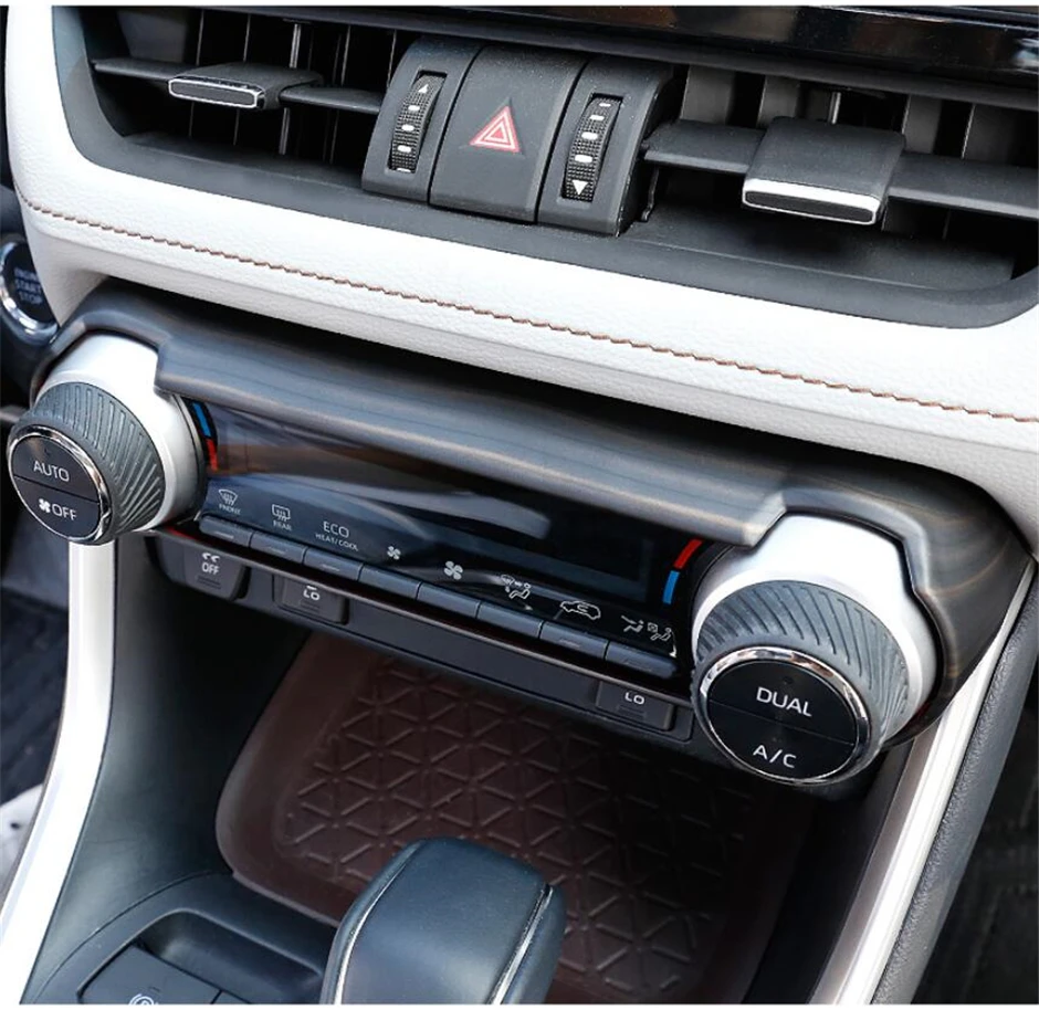 Interior Refit Kit Middle AC Air Conditioning Switch Cover Trim For TOYOTA RAV4 RAV 4 XA50 2019 2020 2021 Carbon Fiber Look 
Interior Refit Kit Middle AC Air Conditioning Switch Cover Trim For TOYOTA RAV4 RAV 4 XA50 2019 2020 2021 Carbon Fiber Look