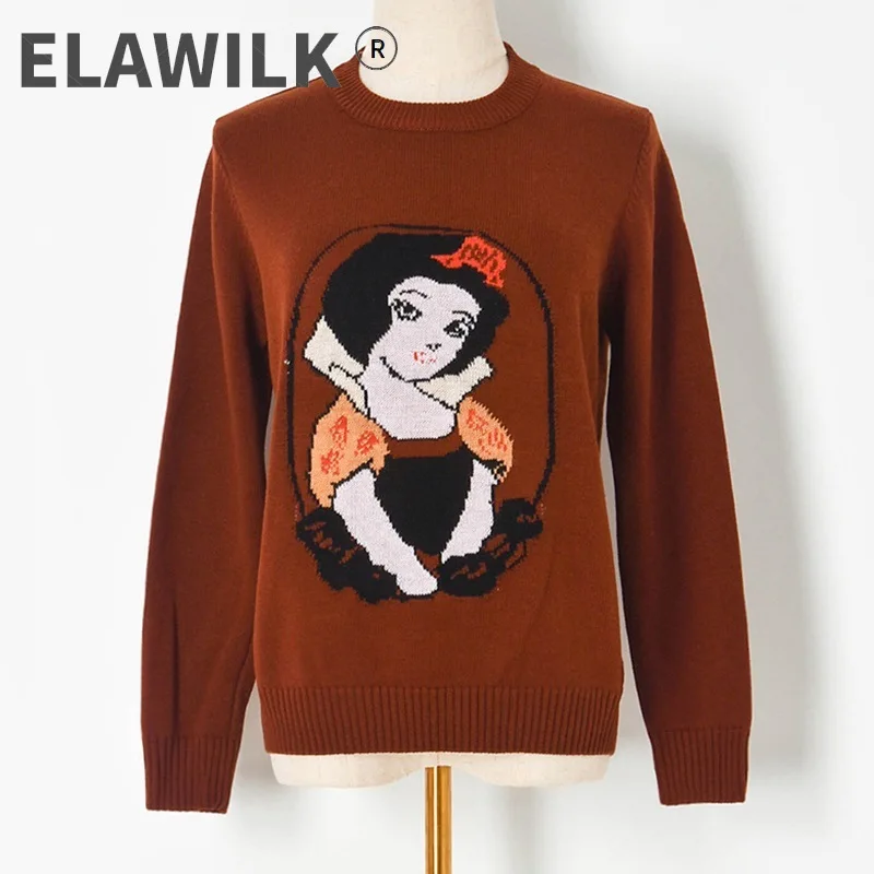 Jumper Ladies 2021 Fashion Autumn Winter Cartoon Princess Pattern Loose Pullover Women Knit Brown Sweaters
Jumper Ladies 2021 Fashion Autumn Winter Cartoon Princess Pattern Loose Pullover Women Knit Brown Sweaters