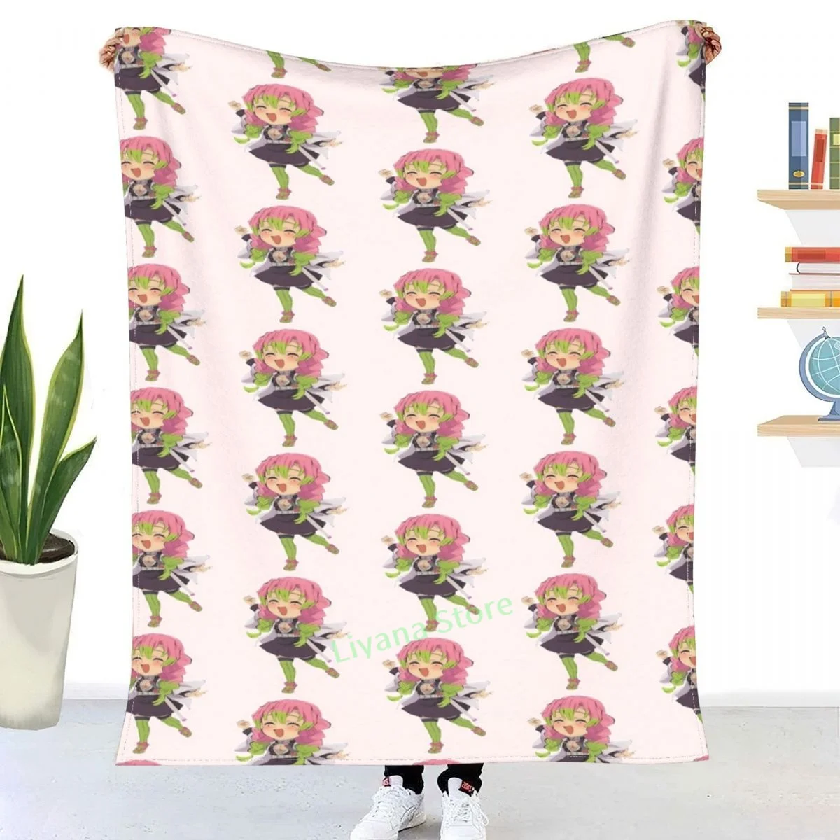 Mitsuri Kanroji Chibi Throw Blanket 3D printed sofa bedroom decorative blanket children adult Christmas gift
Mitsuri Kanroji Chibi Throw Blanket 3D printed sofa bedroom decorative blanket children adult Christmas gift