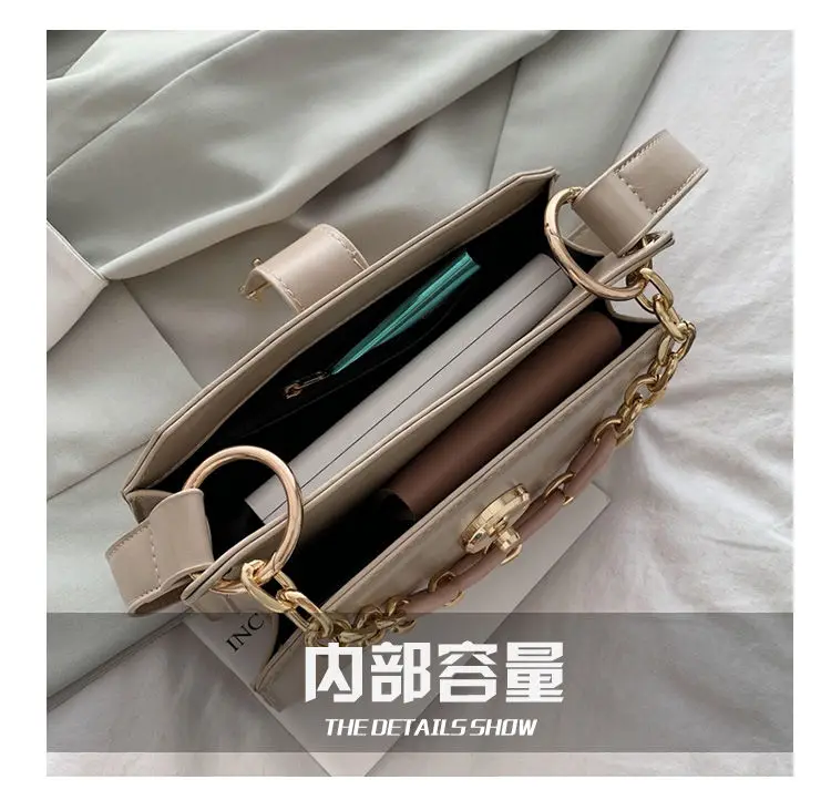 Fashion Design Crossbody Bags for Women PU Leather Ladies Chains Underarm Handbag Female Quality Daily Small Square Shoulder Bag
Fashion Design Crossbody Bags for Women PU Leather Ladies Chains Underarm Handbag Female Quality Daily Small Square Shoulder Bag