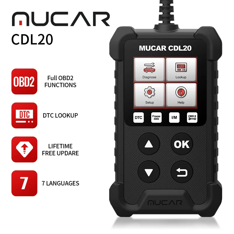 THINKCAR MUCAR CDL20 профессиональные диагностические инструменты Obd2 obd 2 анализатор двигателя считыватель кодов Автомобильный сканер инструмент
THINKCAR MUCAR CDL20 профессиональные диагностические инструменты Obd2 obd 2 анализатор двигателя считыватель кодов Автомобильный сканер инструмент