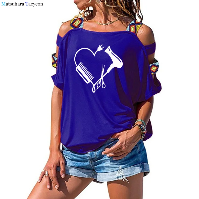 Fashion Hair salon Tee Shirt Hairstyle Barber Shirt funny women T-Shirt Loose Cotton Short Sleeve tee tops Women's Clothing 3xl
Fashion Hair salon Tee Shirt Hairstyle Barber Shirt funny women T-Shirt Loose Cotton Short Sleeve tee tops Women's Clothing 3xl