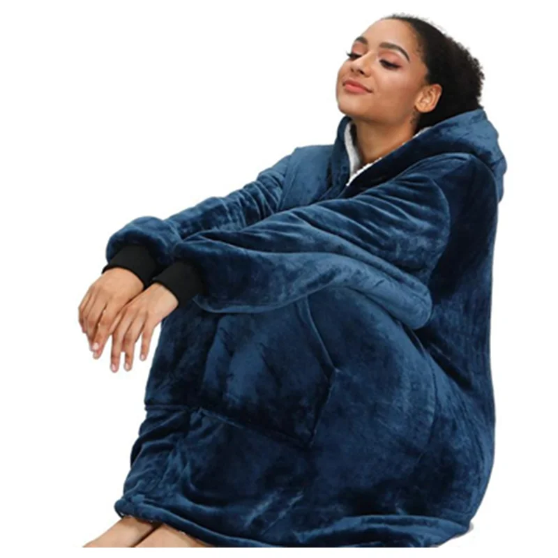 Blanket with Sleeves Women Oversized Winter Hoodie Fleece Warm Hoodies Sweatshirts Giant TV Blanket Women Hoody Robe Couple Men
Blanket with Sleeves Women Oversized Winter Hoodie Fleece Warm Hoodies Sweatshirts Giant TV Blanket Women Hoody Robe Couple Men