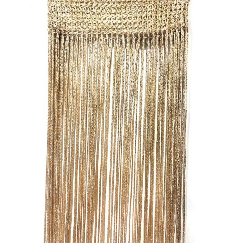 Decorative Silver Silk Curtain Shiny Tassel Window Glass Panel Room Partition Board Fly Screen Door Suspension
Decorative Silver Silk Curtain Shiny Tassel Window Glass Panel Room Partition Board Fly Screen Door Suspension