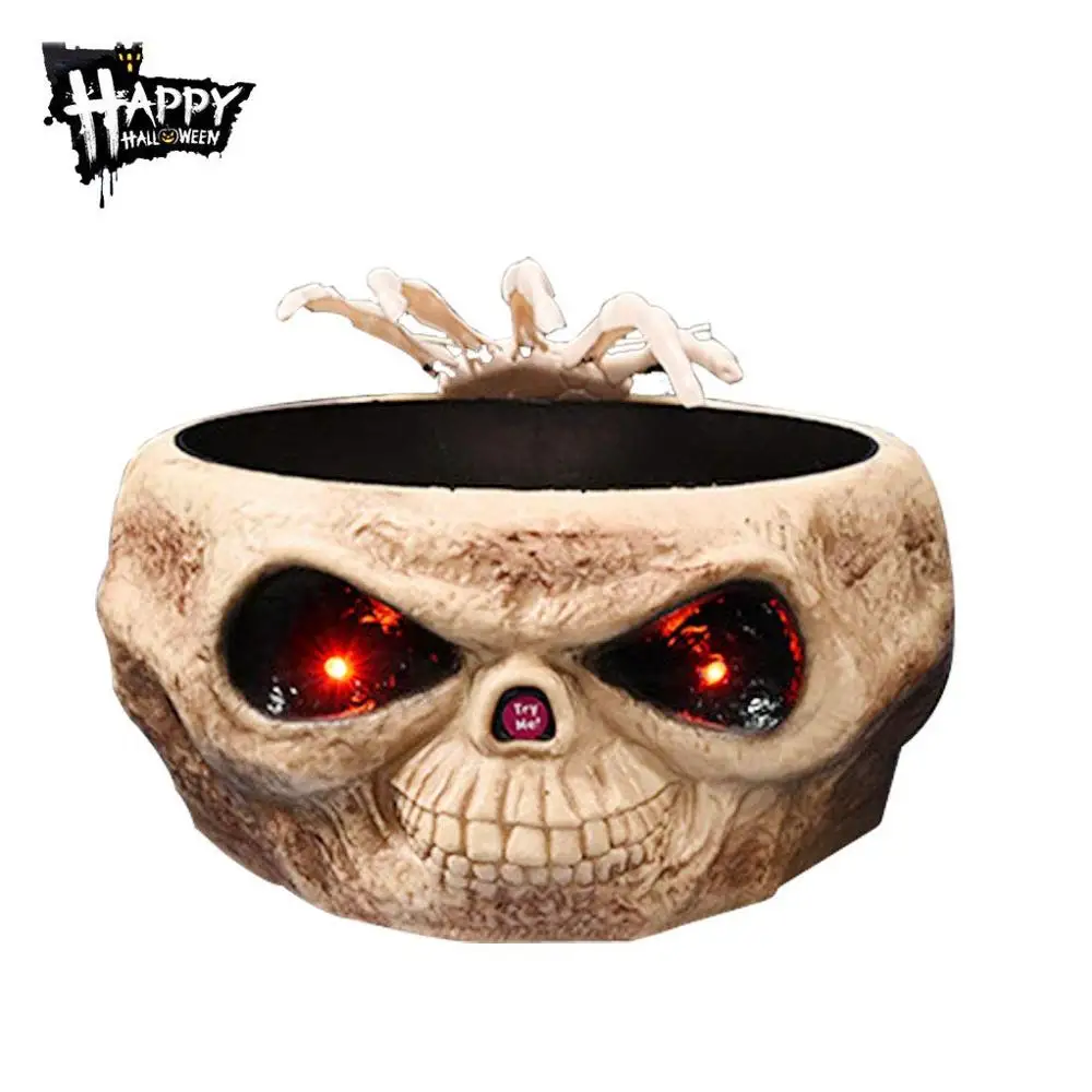 Halloween Decoration Press Control Induction Ghost Hand Fruit Plates Sugar Bowls Electric Toy Skull Light-emitting Ornaments
Halloween Decoration Press Control Induction Ghost Hand Fruit Plates Sugar Bowls Electric Toy Skull Light-emitting Ornaments