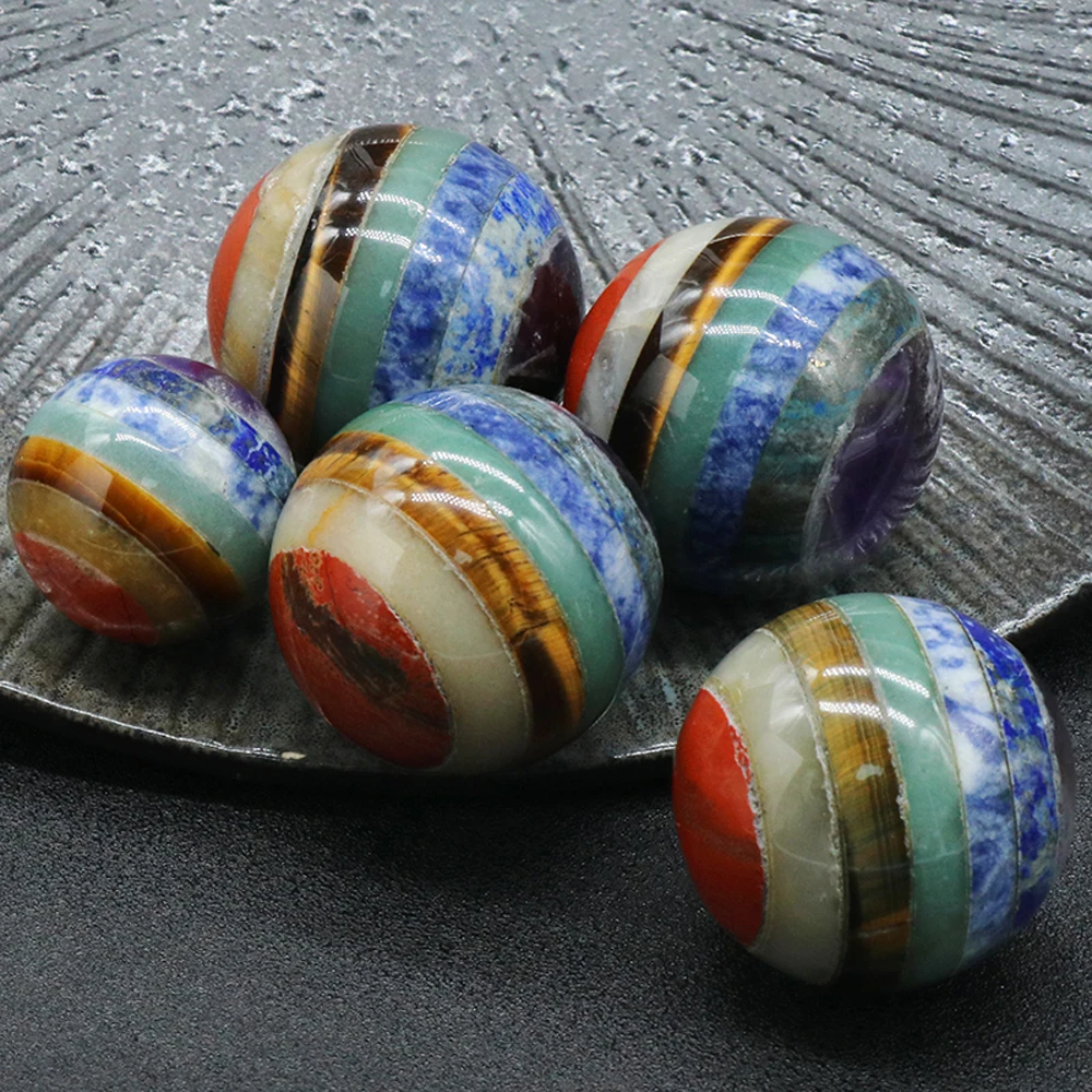 Small Ornaments Natural Stone Seven Chakra Colorful Round Beads for Decorating Bars Living Rooms Bedrooms Study Bathrooms Etc
Small Ornaments Natural Stone Seven Chakra Colorful Round Beads for Decorating Bars Living Rooms Bedrooms Study Bathrooms Etc