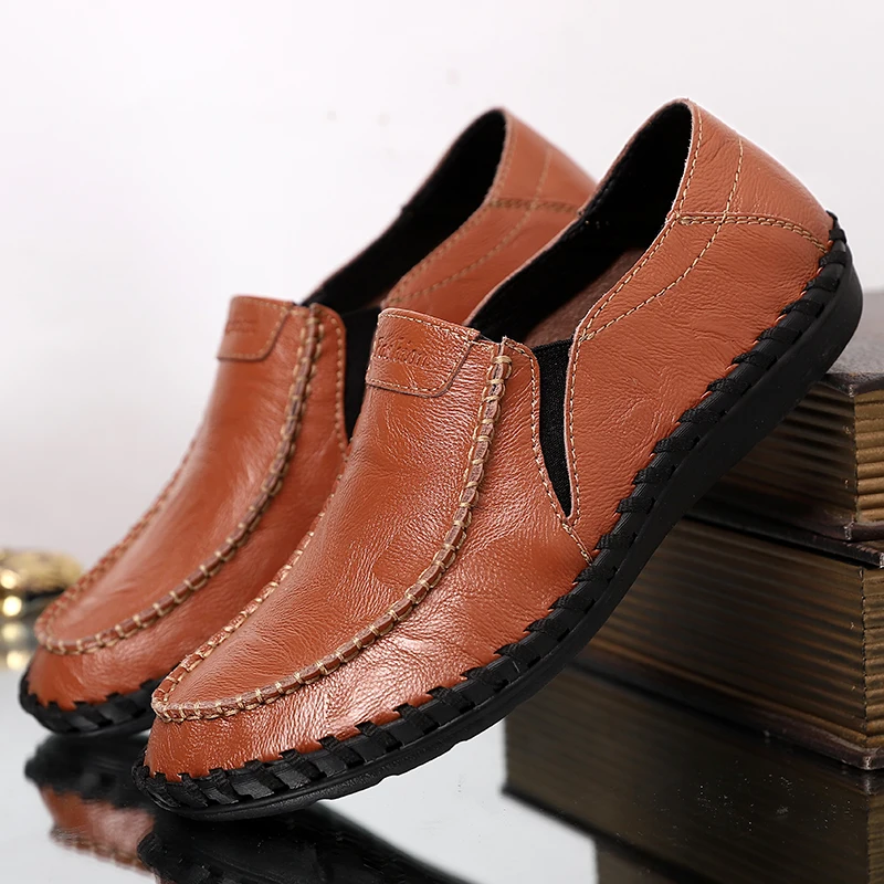 Leather Men Casual Shoes Handmade Mens Loafers Moccasins Breathable Slip on Driving Shoes Fashion Sneakers
Leather Men Casual Shoes Handmade Mens Loafers Moccasins Breathable Slip on Driving Shoes Fashion Sneakers