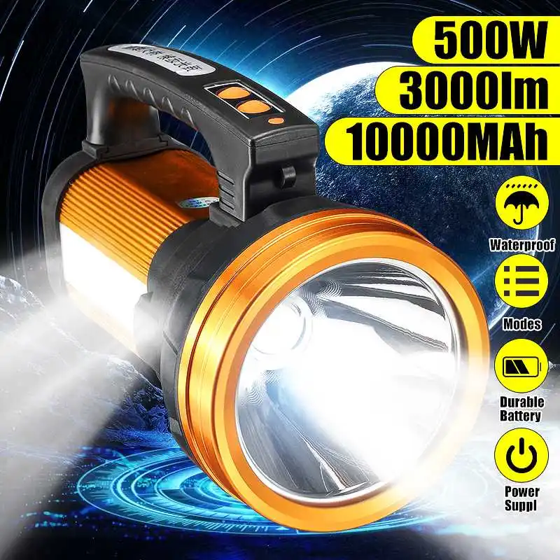 500W 3000LM 1000 м Диапазон светодиодный рабочий светильник Водонепроницаемый ручной поиск светильник вспышки светильник лампа фонарь аварийной ...
500W 3000LM 1000 м Диапазон светодиодный рабочий светильник Водонепроницаемый ручной поиск светильник вспышки светильник лампа фонарь аварийной ...