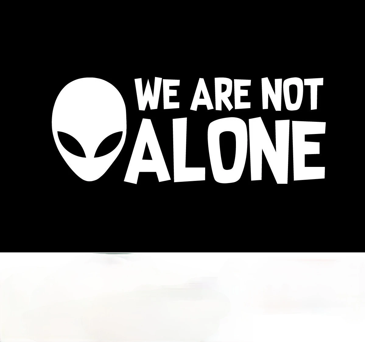 High Quality Alien We Are Not Alone UFO Alien Window Sticker Decoration Car Styling Car Stickers JDM Bike KK Vinyl Decals PVC
High Quality Alien We Are Not Alone UFO Alien Window Sticker Decoration Car Styling Car Stickers JDM Bike KK Vinyl Decals PVC