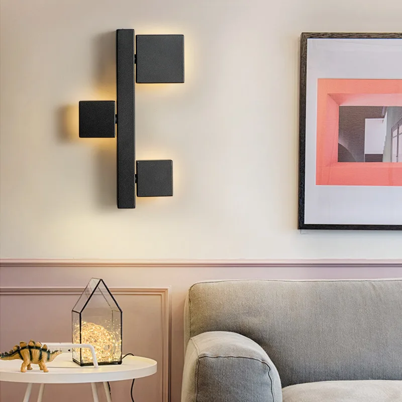 Nordic LED Wall Light Modern Creative Simple Bedroom Bedside Sconce Corridor Aisle Living Room Background Rotate Decorative Lamp
Nordic LED Wall Light Modern Creative Simple Bedroom Bedside Sconce Corridor Aisle Living Room Background Rotate Decorative Lamp