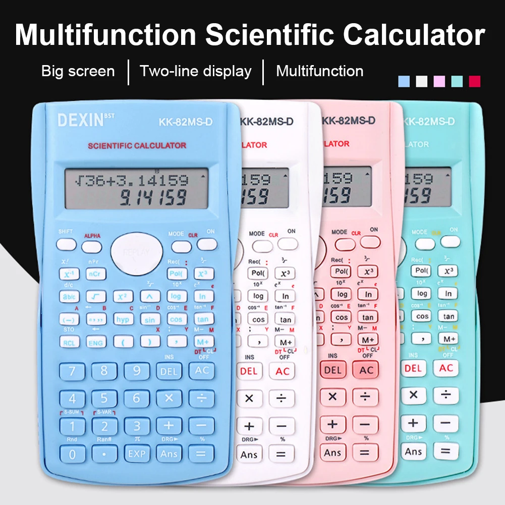 Digital Engineering Scientific Calculator 240 Functions 82MS Statistics for Business Study School Students Calculating Supplies
Digital Engineering Scientific Calculator 240 Functions 82MS Statistics for Business Study School Students Calculating Supplies