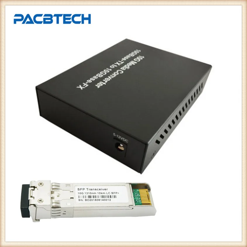 

10G SFP+ to UTP Fiber Converter 10G fiber media converter with/without SFP Module