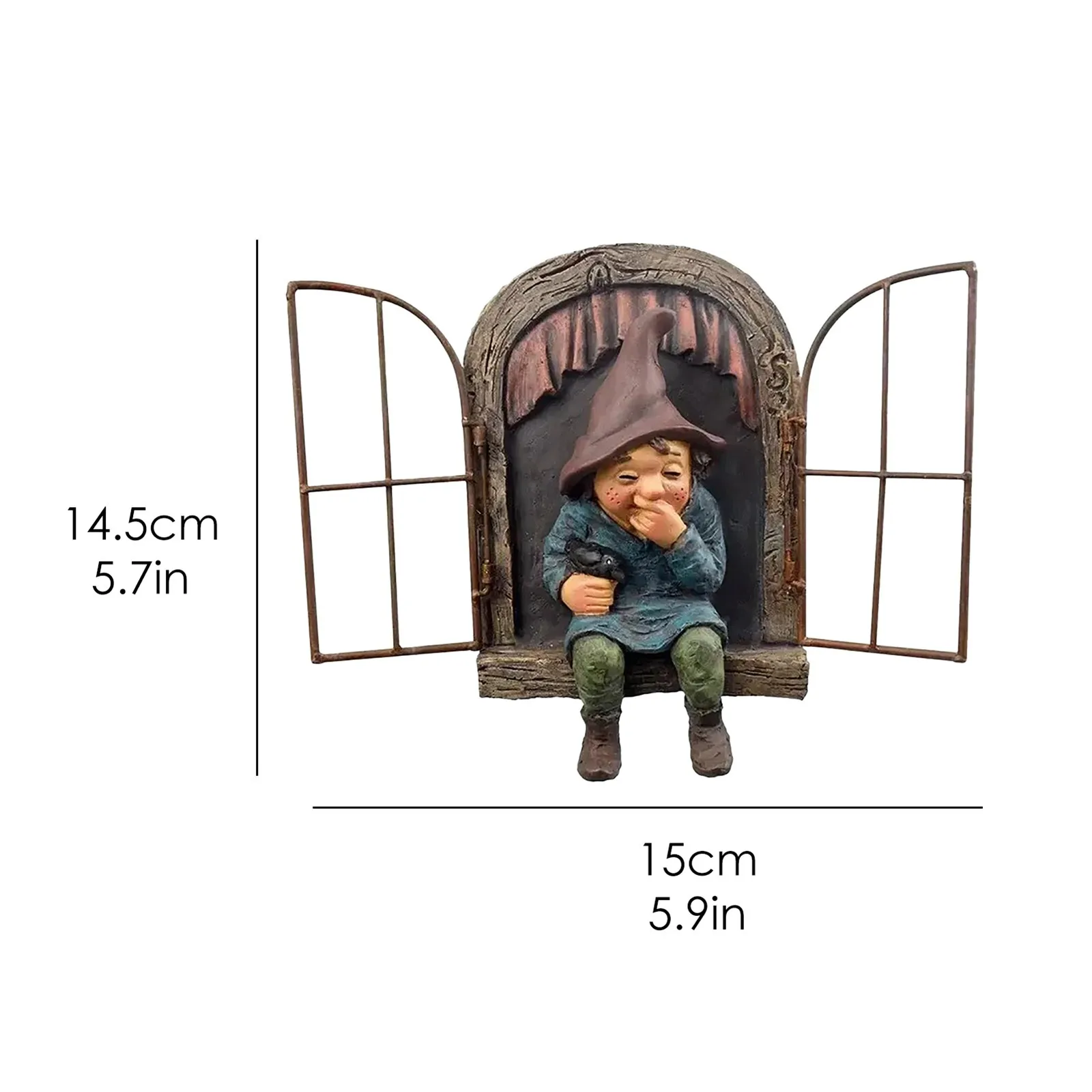 New Creative Resin Sculpture Crafts Open Windows Funny Dwarf Model Garden Figure Statue Decor Home Scene Layout Props Ornaments
New Creative Resin Sculpture Crafts Open Windows Funny Dwarf Model Garden Figure Statue Decor Home Scene Layout Props Ornaments