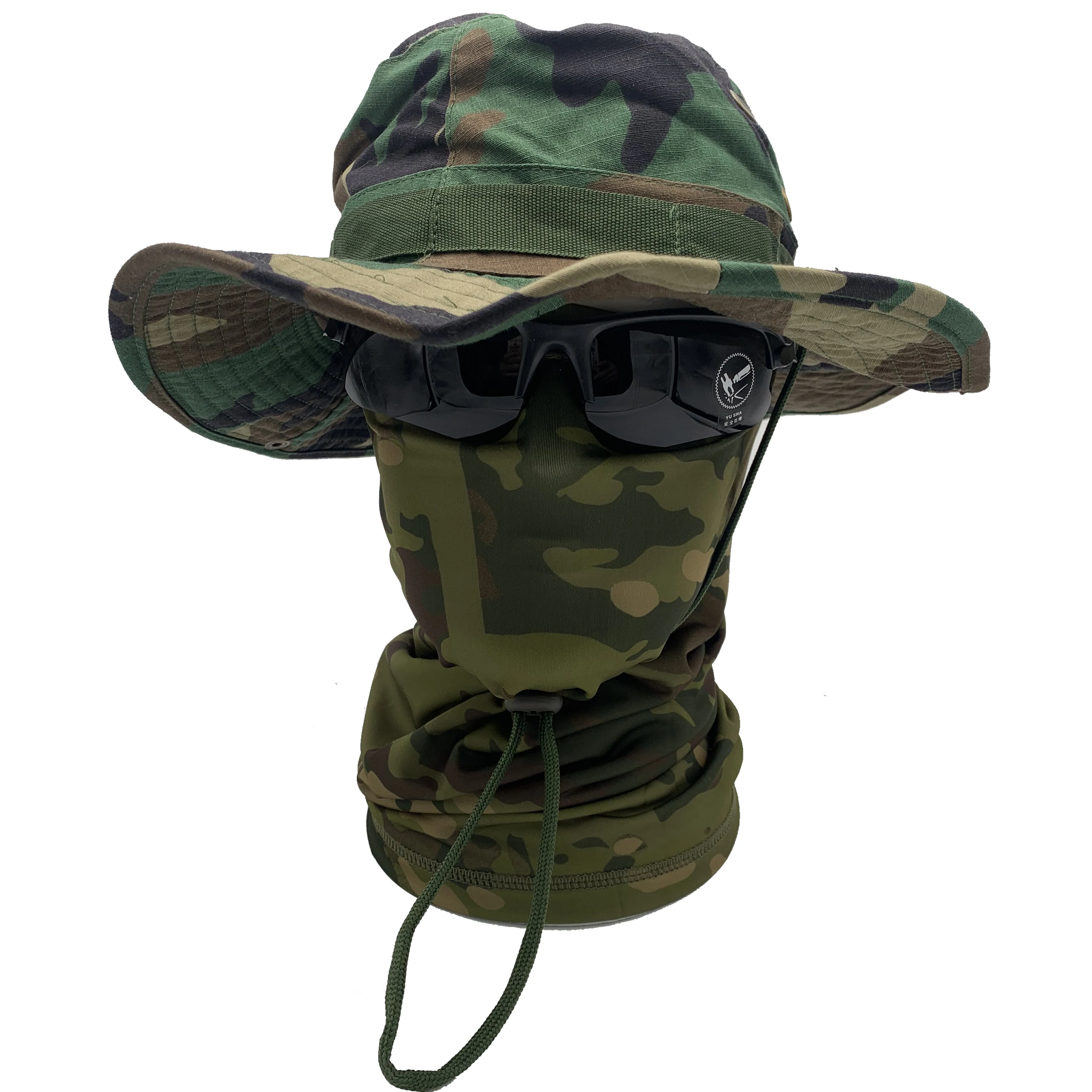 Tactical Boonie Hat bucket hat Goggles Camouflage Scarf, Unisex Rounded Fisherman Cap
Tactical Boonie Hat bucket hat Goggles Camouflage Scarf, Unisex Rounded Fisherman Cap