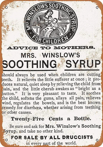 Soothing Syrup Children Tin Sign art wall decoration,vintage aluminum retro metal sign,iron painting vintage decoration sign
Soothing Syrup Children Tin Sign art wall decoration,vintage aluminum retro metal sign,iron painting vintage decoration sign