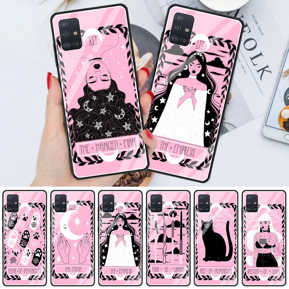 Cute Tarot Pink Phone Case for Samsung Galaxy A21S A21EU A50 A51 A10 A70 A71 A41 M31 M51 Tempered Glass Soft Edge Shell
Cute Tarot Pink Phone Case for Samsung Galaxy A21S A21EU A50 A51 A10 A70 A71 A41 M31 M51 Tempered Glass Soft Edge Shell