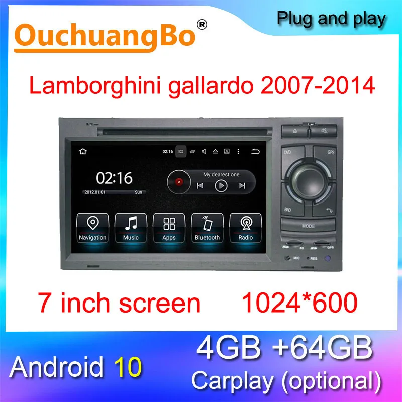 Ouchuangbo car radio recorder for 7 inch Lamborghini gallardo 2007-2014 android 10 stereo GPS navigation
Ouchuangbo car radio recorder for 7 inch Lamborghini gallardo 2007-2014 android 10 stereo GPS navigation