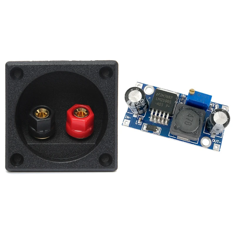 1 шт. квадратная плата, переплетная колонка, динамик и 1 шт. 3A понижающий преобразователь, понижающий набор «сделай сам», электронная лампа 
1 шт. квадратная плата, переплетная колонка, динамик и 1 шт. 3A понижающий преобразователь, понижающий набор «сделай сам», электронная лампа