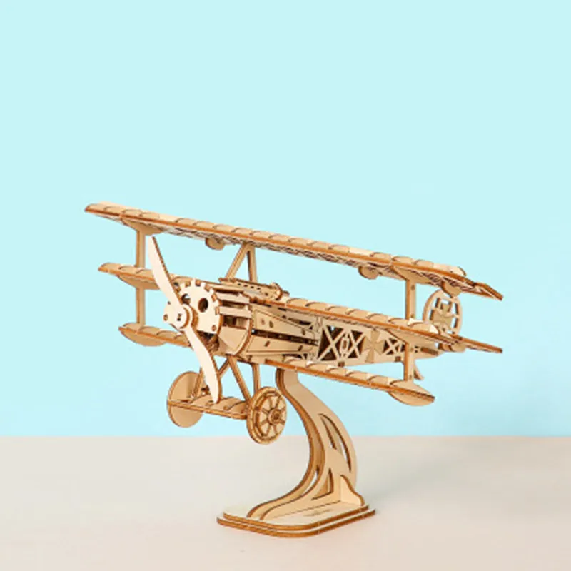 Unique Wooden Puzzle DIY 3D, Airplane Model Building Kits Children Kids Bi-Plane Game Educational Toy Gift
Unique Wooden Puzzle DIY 3D, Airplane Model Building Kits Children Kids Bi-Plane Game Educational Toy Gift